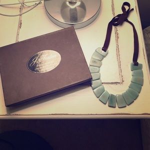 Eccentric Turquoise Ribbon Necklace.