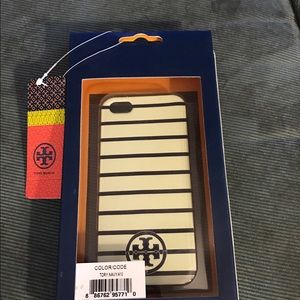 Tory Burch Navy/White IPhone Case