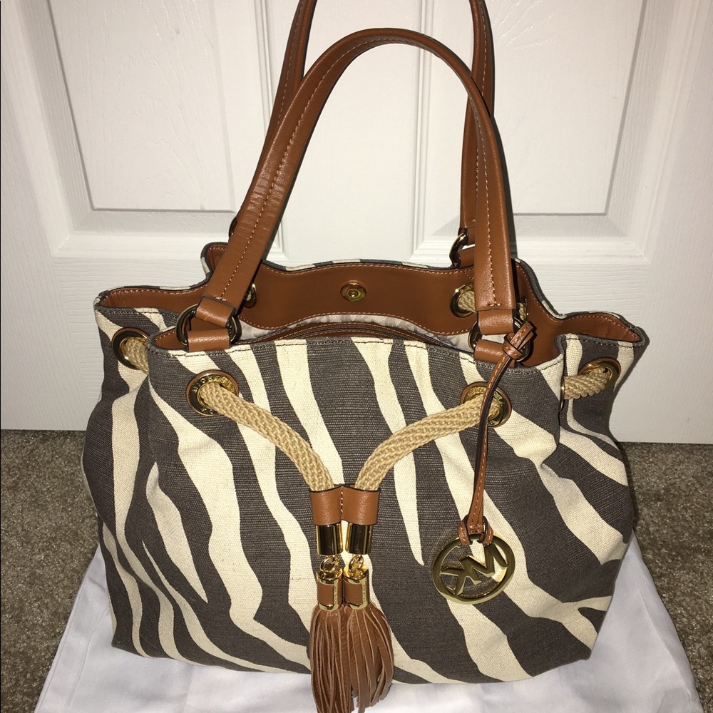 Micheal kore zebra canvas print