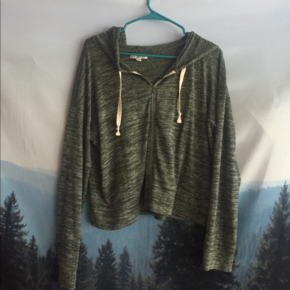 Forest green American Eagle M zip up