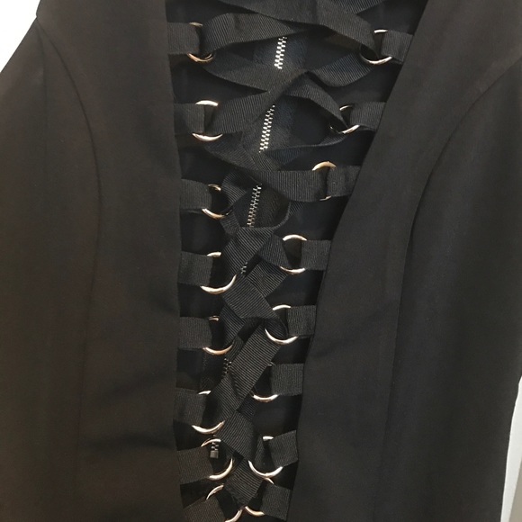 Black lace up bodysuit - Picture 4 of 6