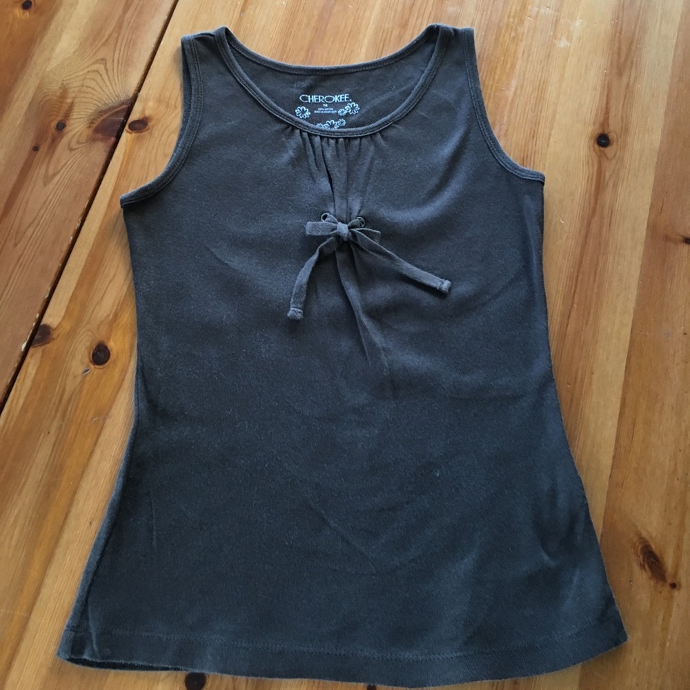 Girls brown tank top