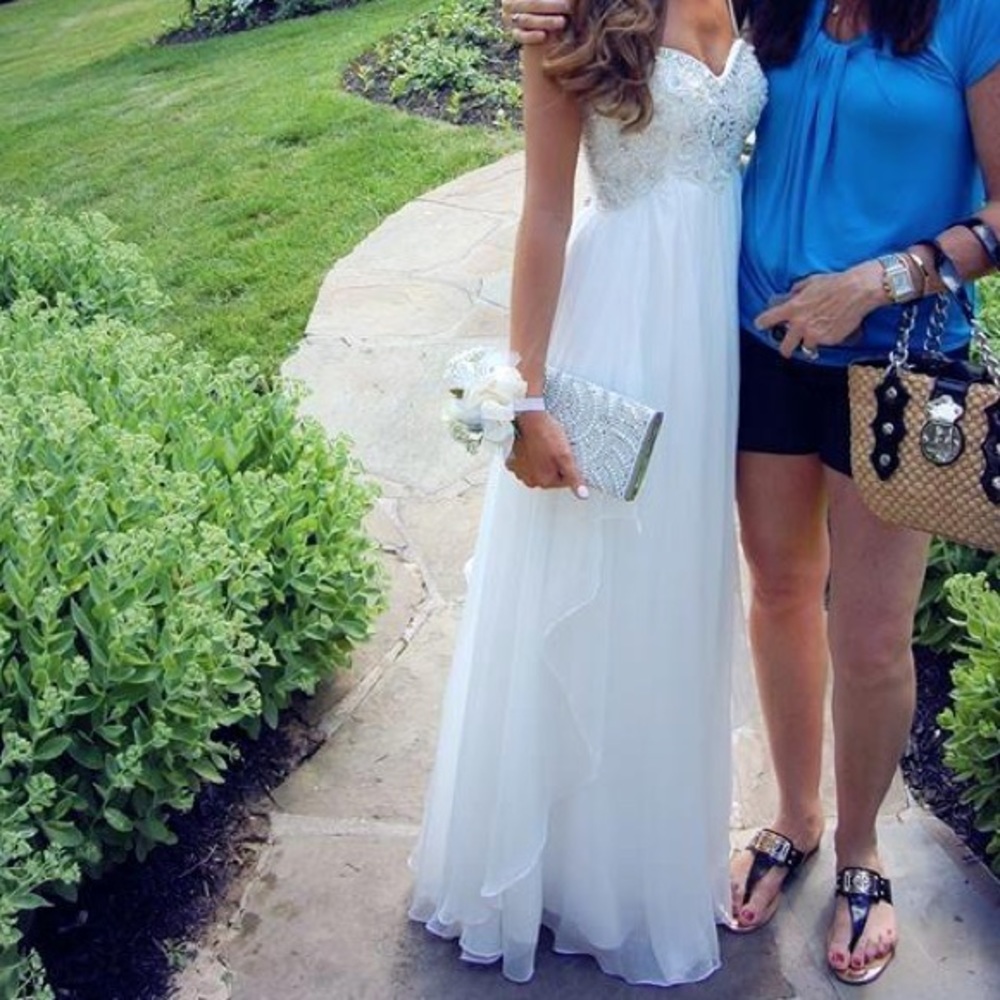 Dave and Johnny White/Ivory Gown