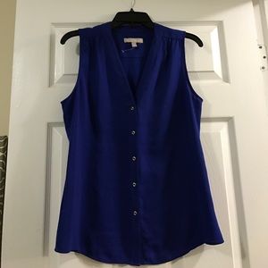 Banana Republic cobalt blue tank top size 8