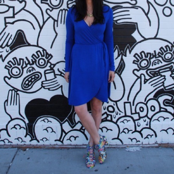 Humble Chic NY Dresses - Humble Chic NY blue wrap dress. Humble Chic NY Dresses - Humble Chic NY blue wrap dress.