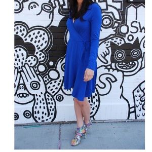 Humble Chic NY Dresses - Humble Chic NY blue wrap dress. Humble Chic NY Dresses - Humble Chic NY blue wrap dress.