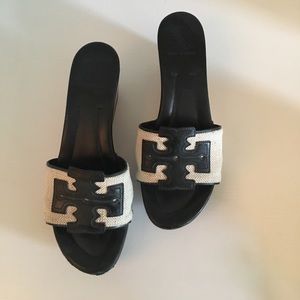 Tory burch wedge slides