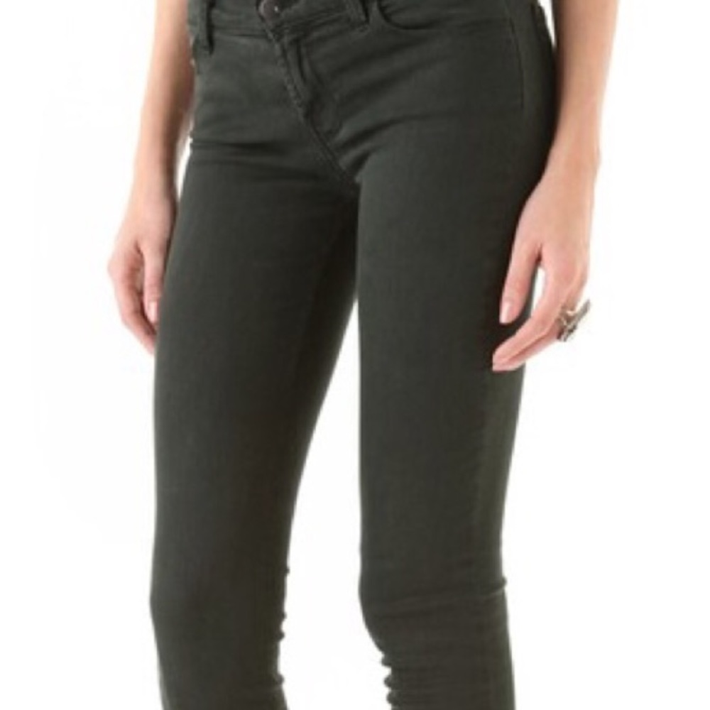 J Brand Super Skinny jeans in dark green