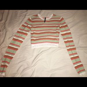 Retro cropped sweater