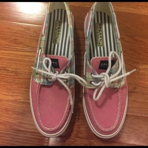 Pink and Plaid Sperry Topsiders!