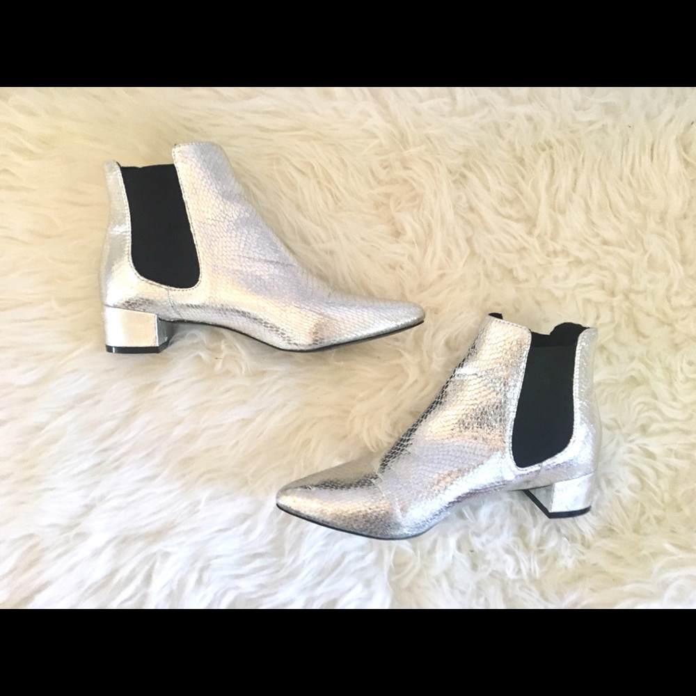 TopShop metallic booties