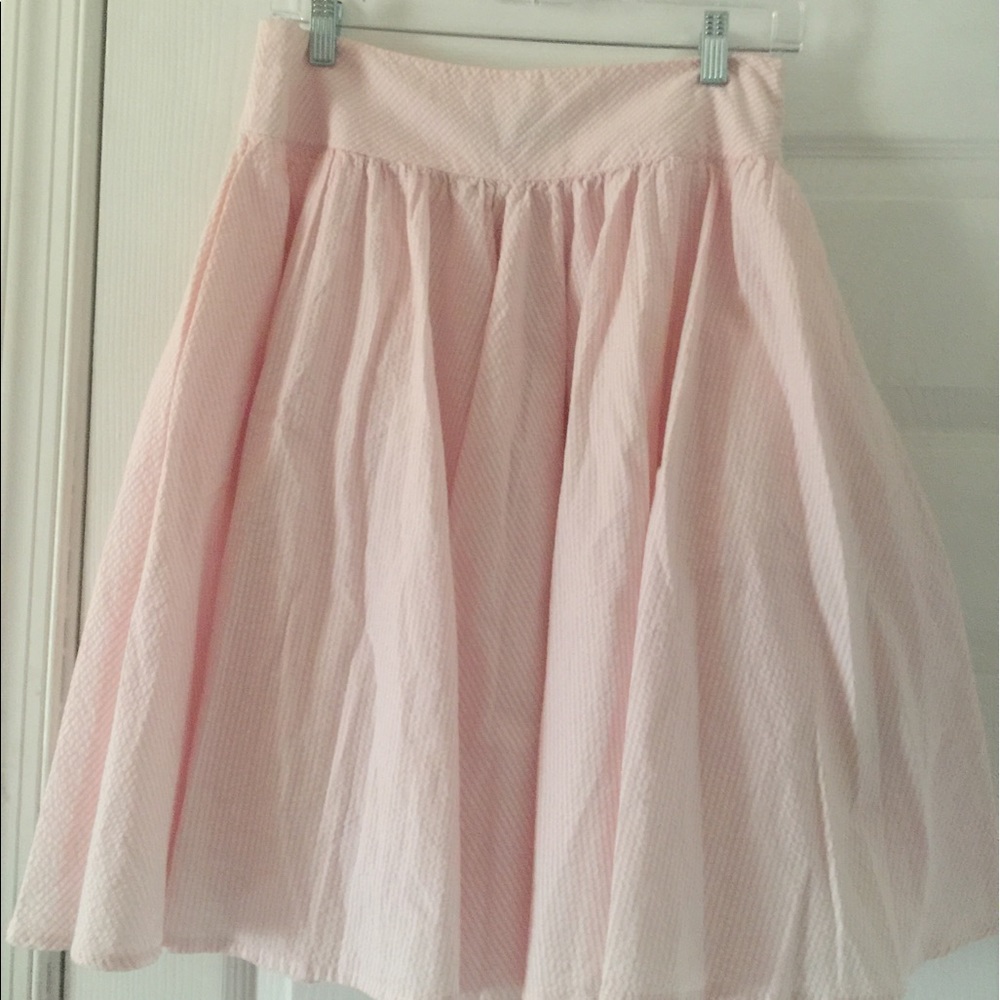 Ralph Lauren Pink Seersucker Skirt