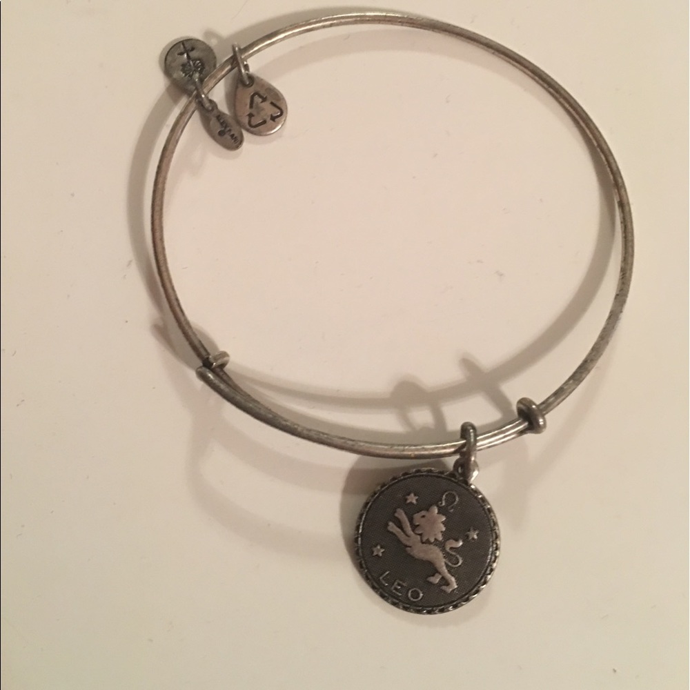 Alex and Ani Silver Charm Bangle