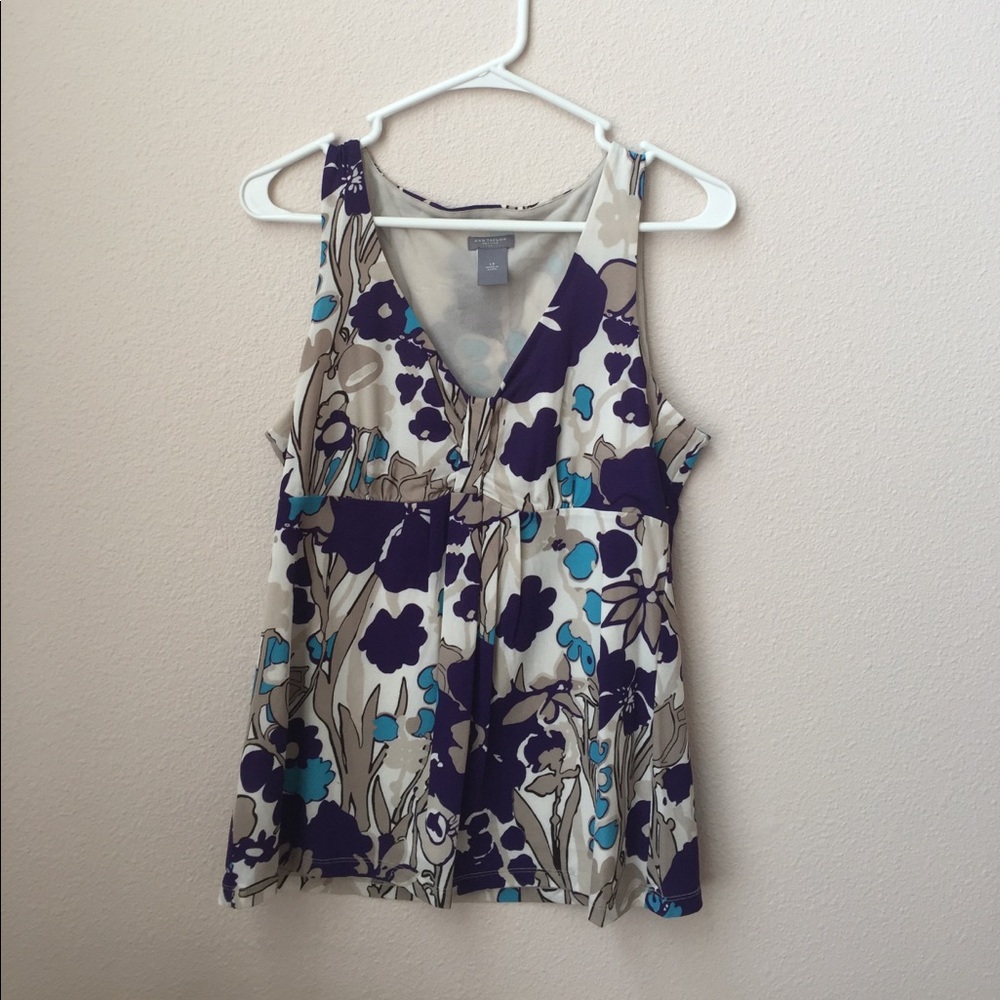 Ann Taylor petite floral tank