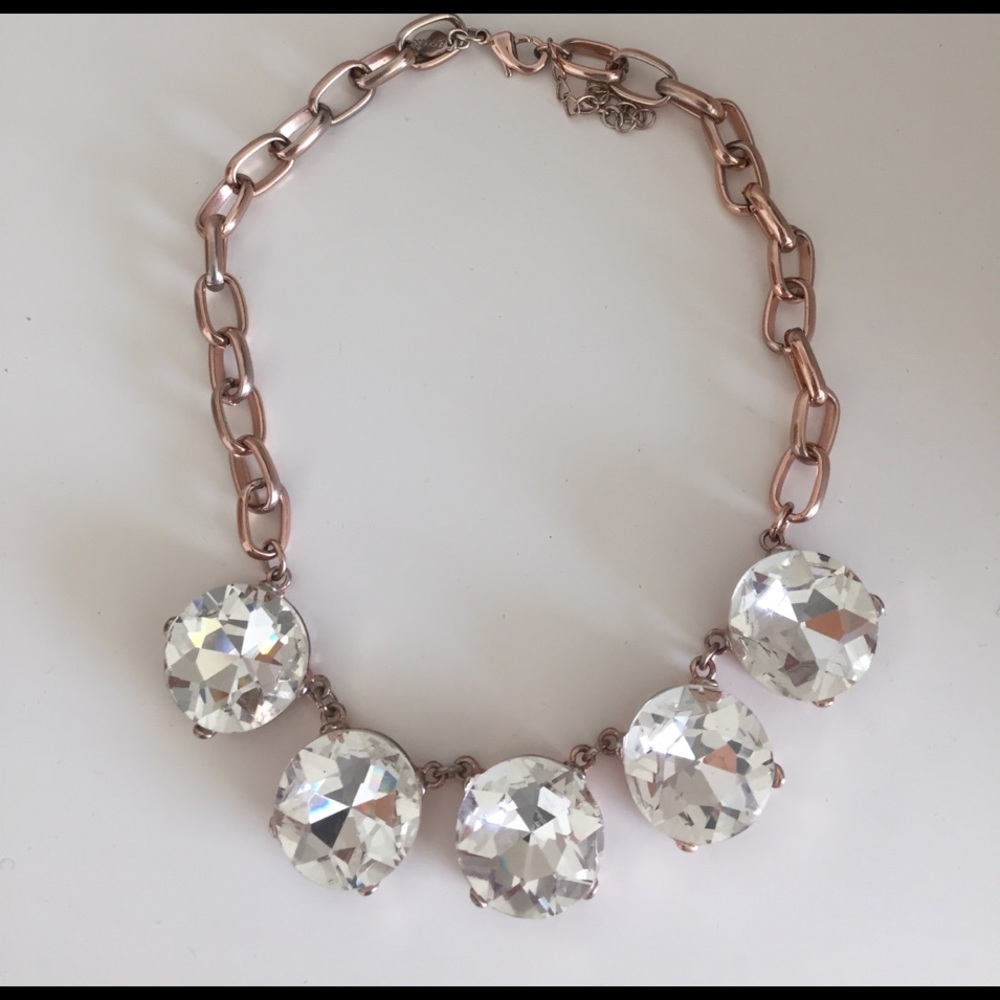 Rose gold diamond necklace
