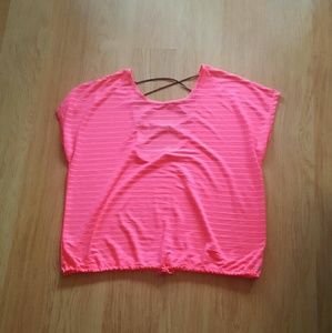 Pink work out top