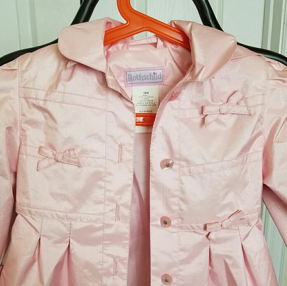 Pink little girl jacket/rain coat size18m - Picture 2 of 4