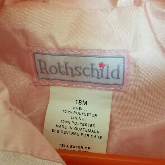 Pink little girl jacket/rain coat size18m - Picture 4 of 4