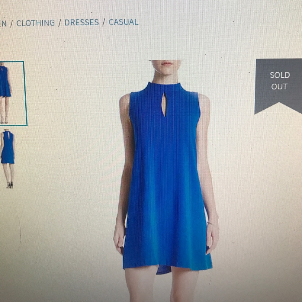 NWOT  sleeveless keyhole  dress love...ady