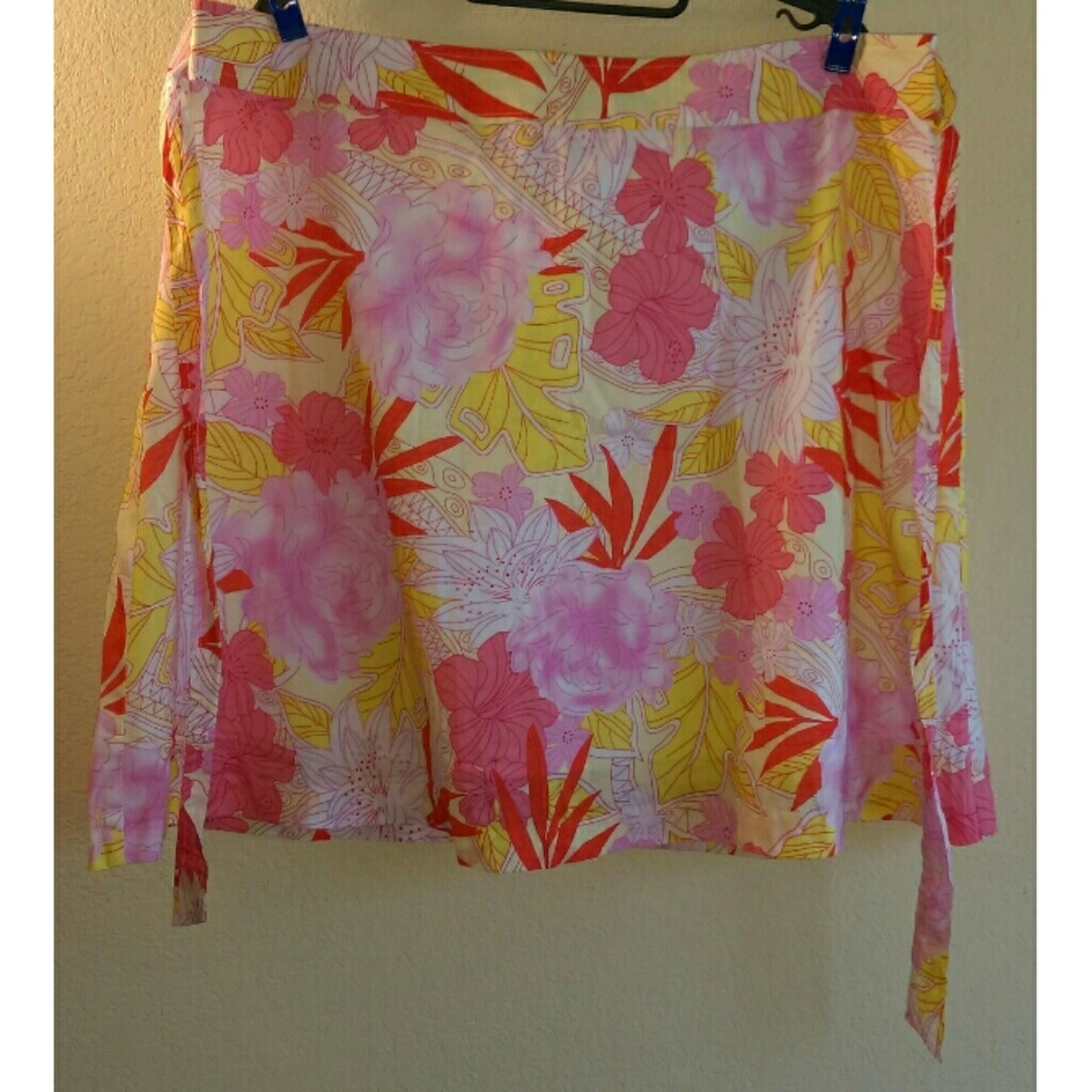 Tropical Print Skirt