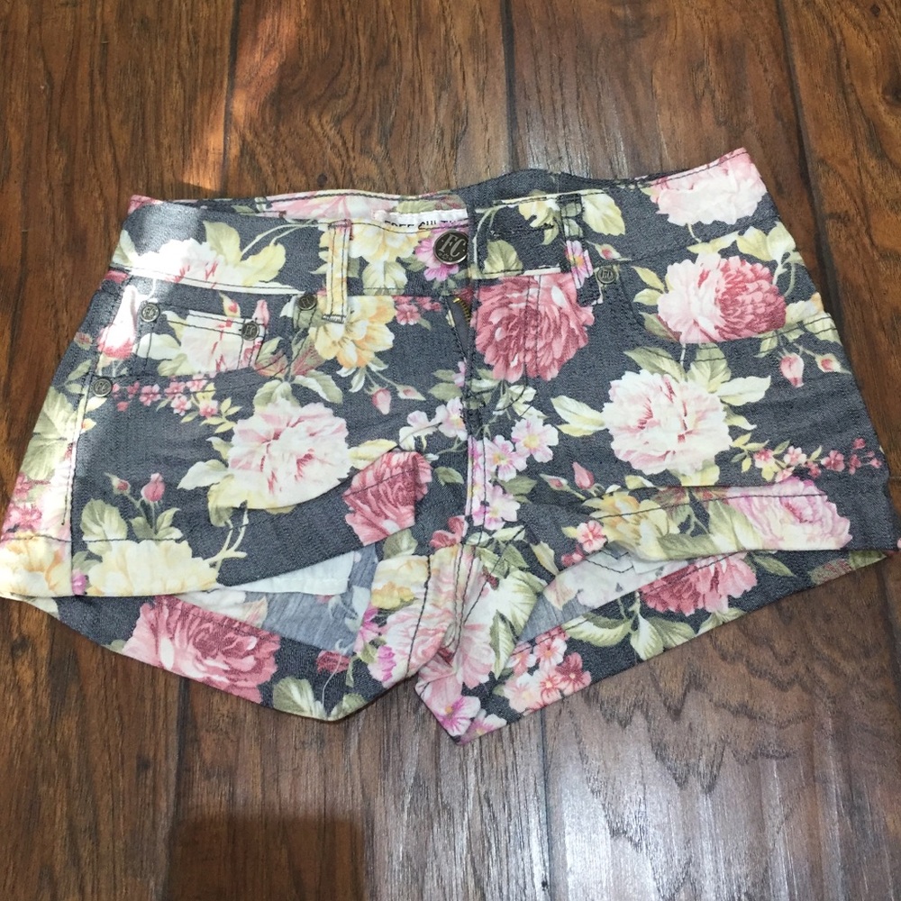 Floral printed shorts