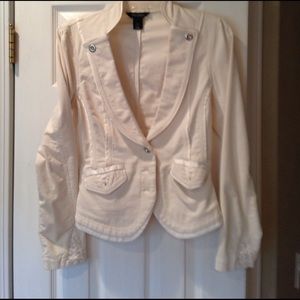 WHBM jacket ecru