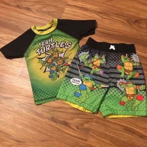 Toddler boys 2T TMNT swim suit