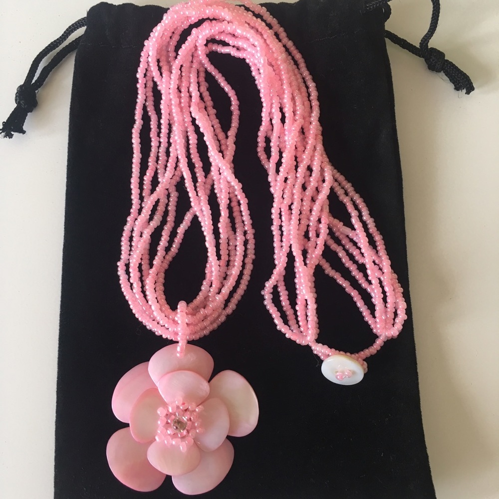 Hawaiian Plumeria Flower Necklace