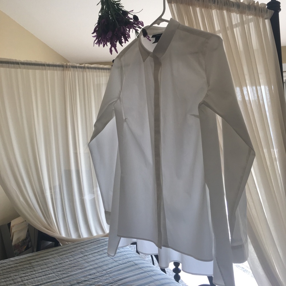 Alfani white blouse size 2