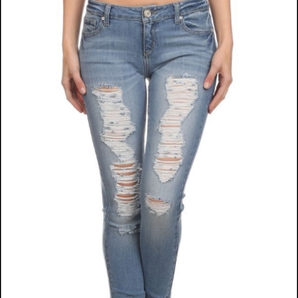Weathered jeans
