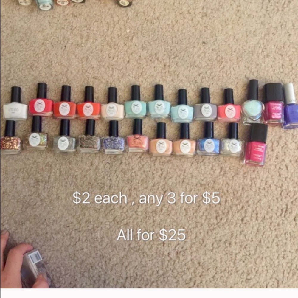 3 sets of nail polish bundle for maysaasbeih
