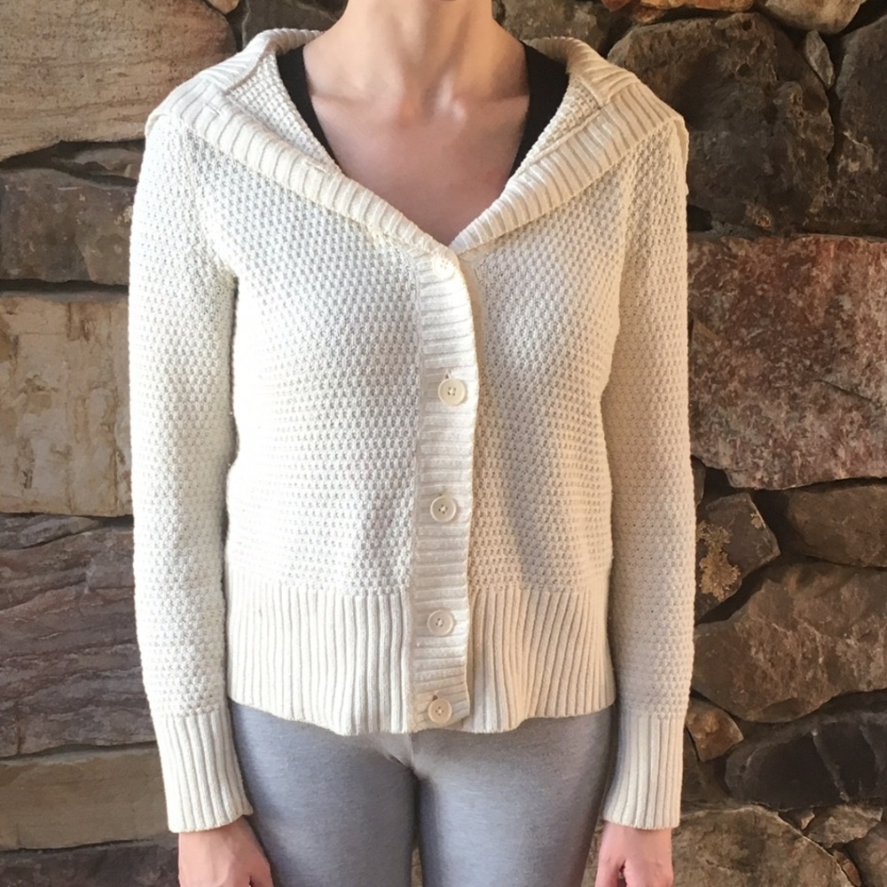 Talbot knit cream sweater