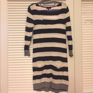 Striped sweater dress