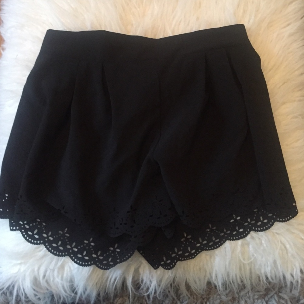 Charlotte Russe size small black formal shorts