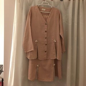 2 piece CacHaca Dress;  Top-size-M; Skirt-size-L