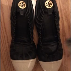 Tory Burch black and white flats