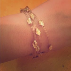 Rose gold crystal bracelet