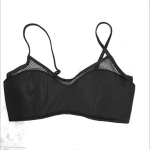 Black bikini bra top