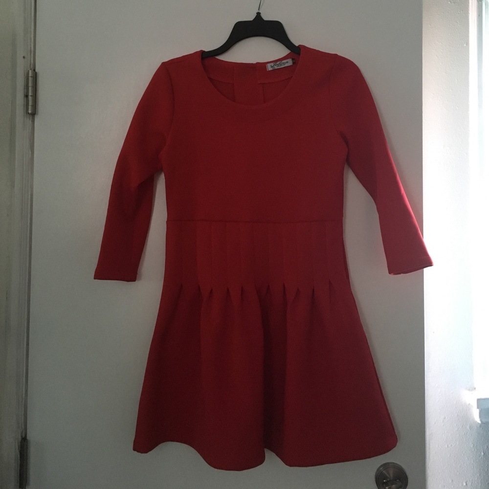 Scuba red dress