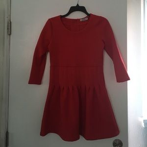 Scuba red dress