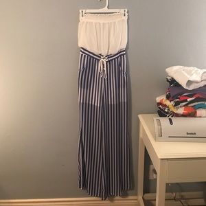 Striped jumpsuit