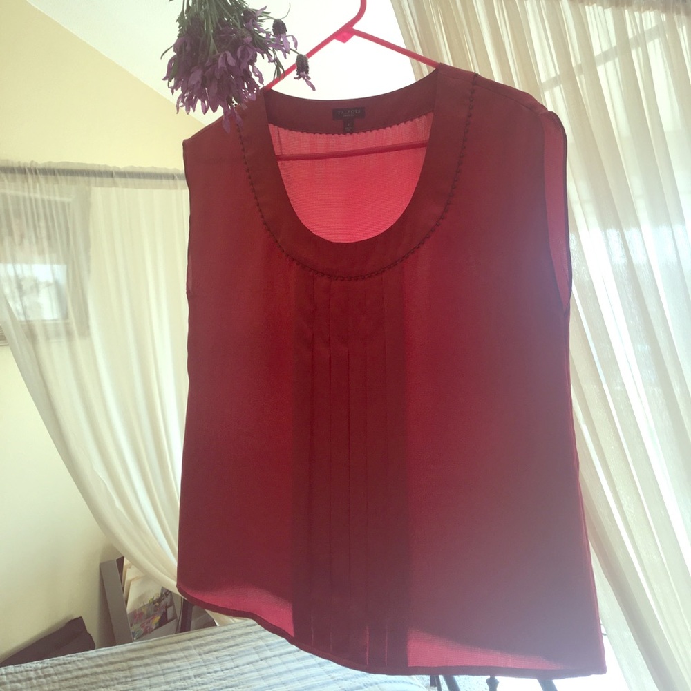 Talbots's silk sleeveless top size 2