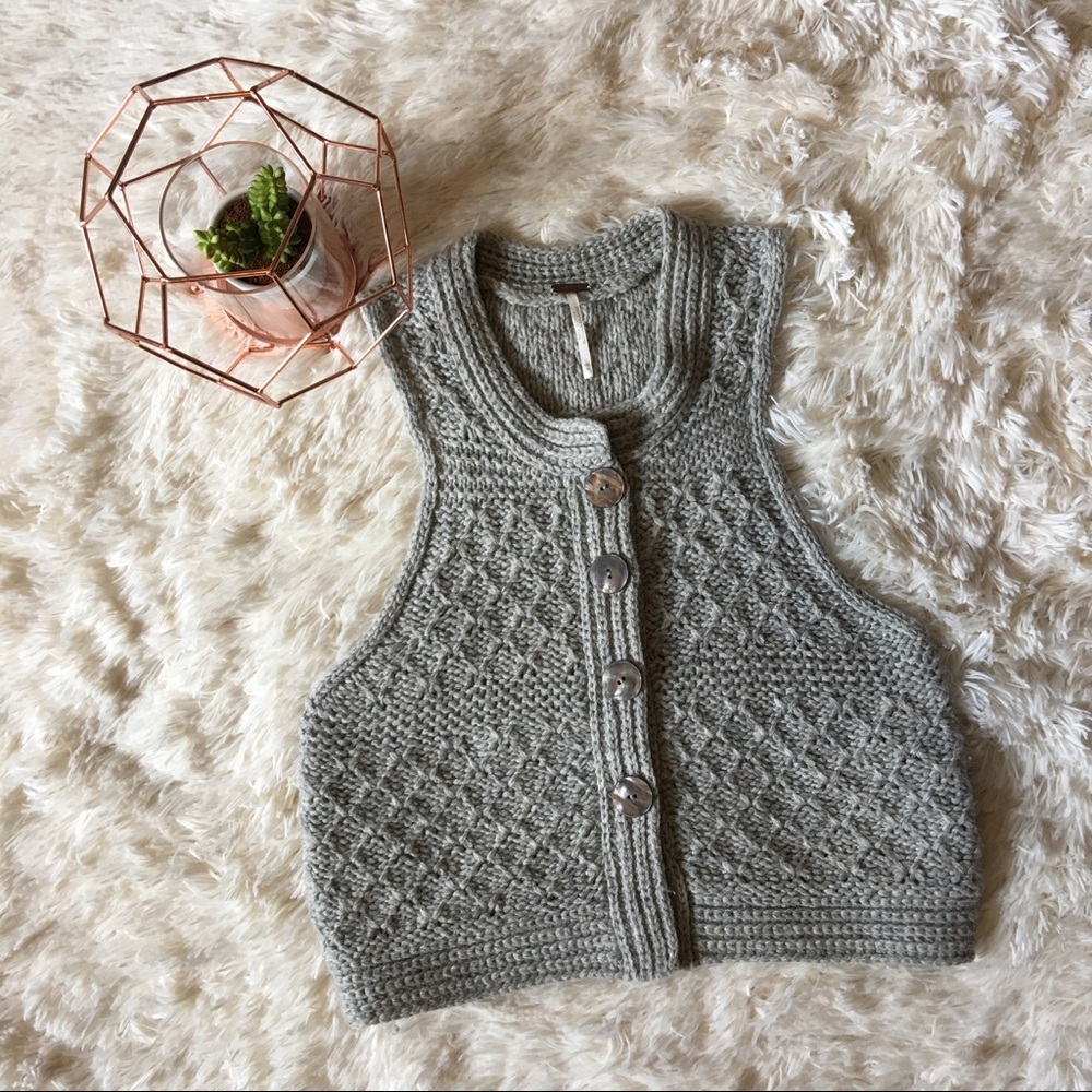 ✨SALE✨Free People Knitted Wool Blend Sweater Vest