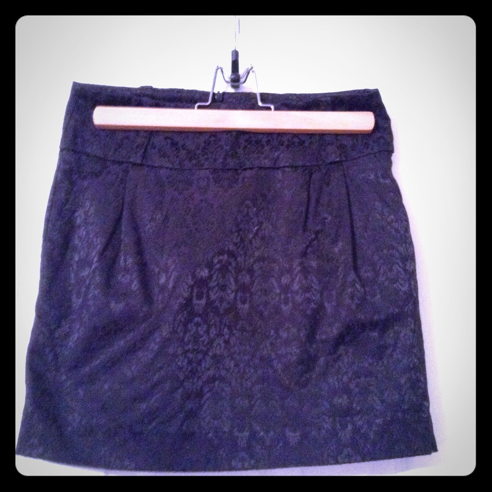 Forever 21 Damask Print Mini Skirt