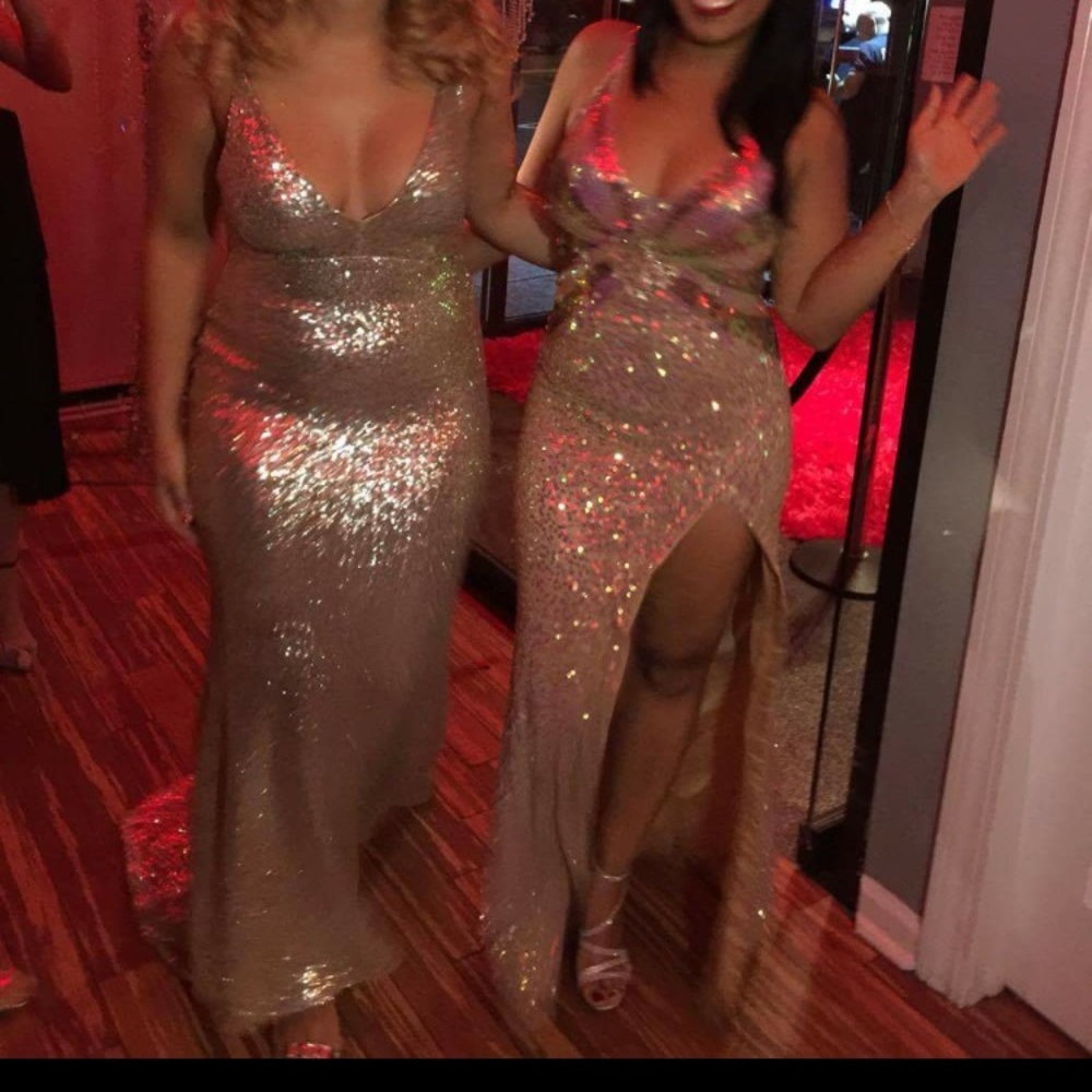 Gold sparkly dress
