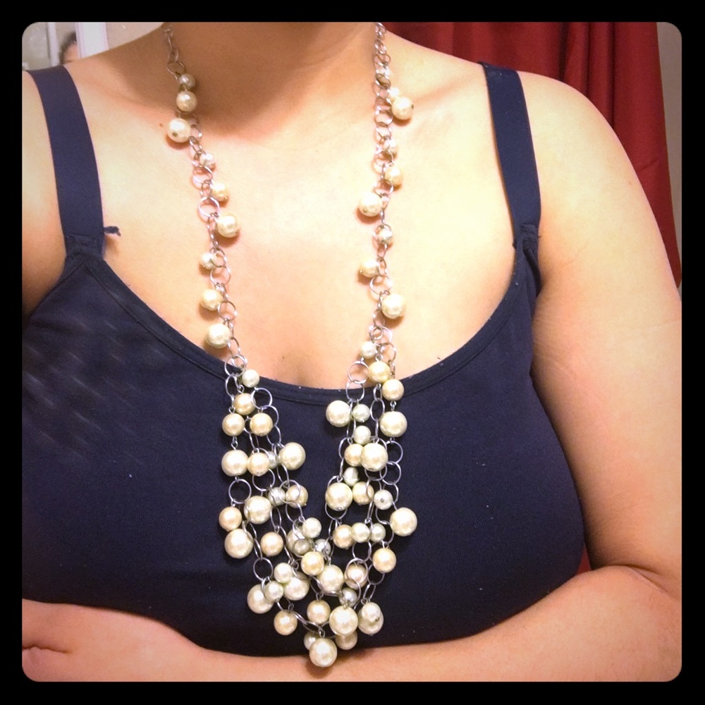 ❎Long faux Pearl necklace