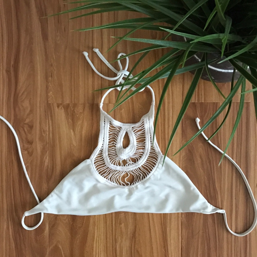 Bettini's Crochet Halter Bikini Top