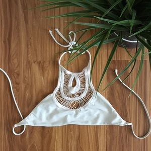 Bettini's Crochet Halter Bikini Top