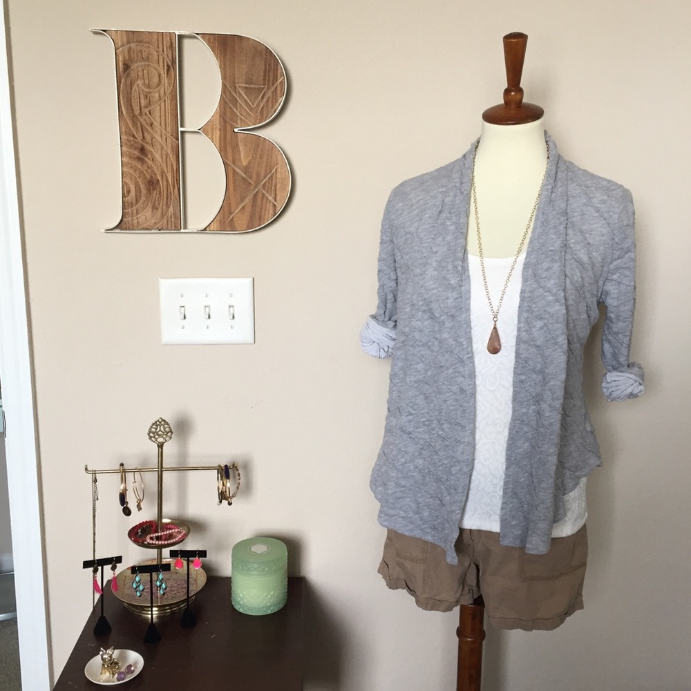 Anthropologie Ruffleback Mesh Cardi - S