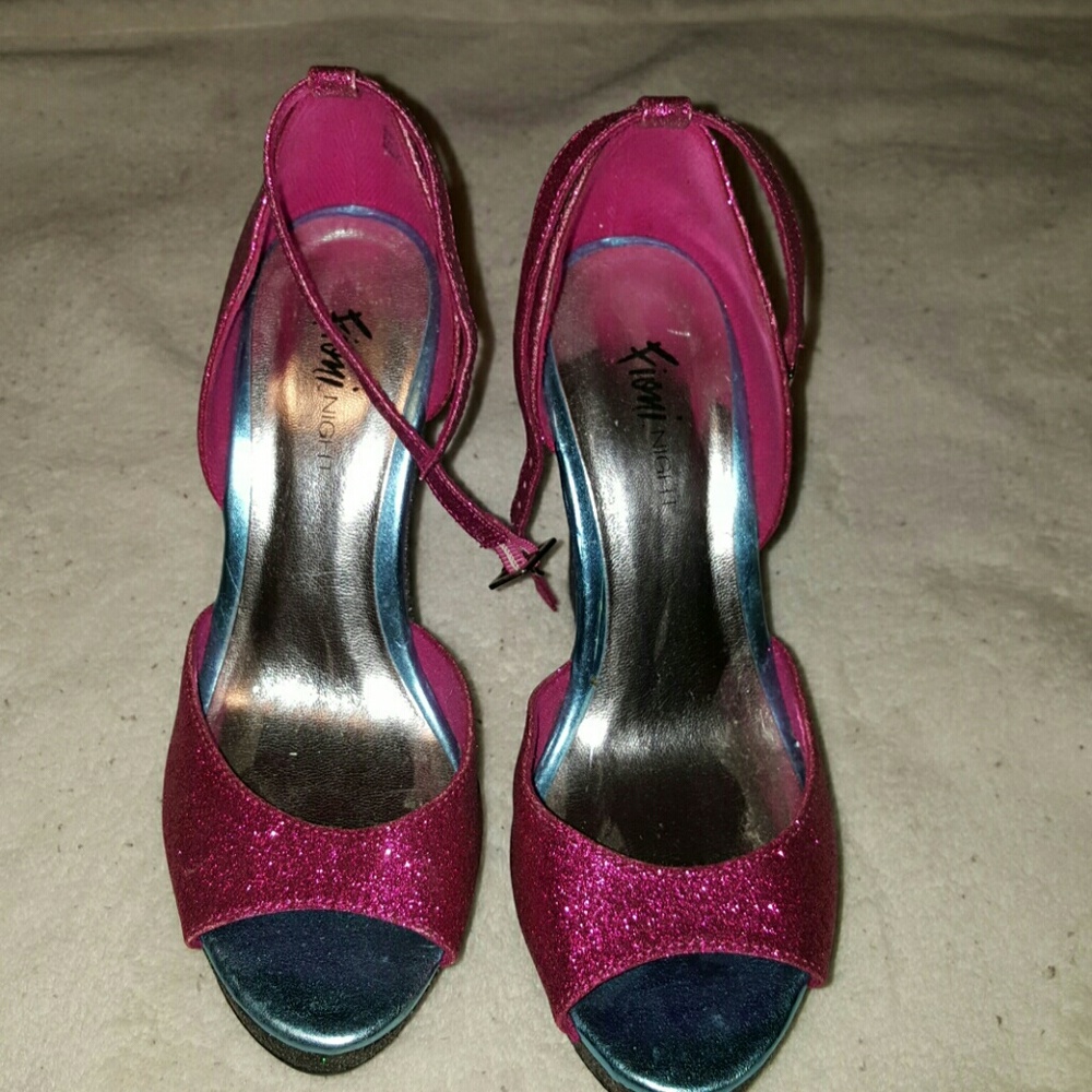 Fiona Night 5" heels sparkling wedge